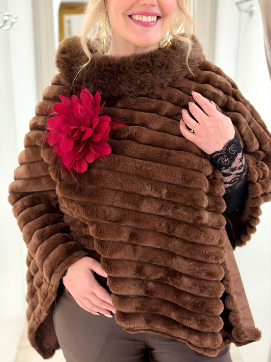 Poncho tekoturkis