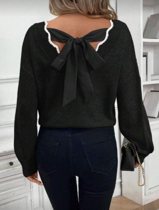 New Collection NeulePusero RusettiNauha 7931 tuotekuva 2 New Collection NeulePusero RusettiNauha 7931 tuotekuva 2