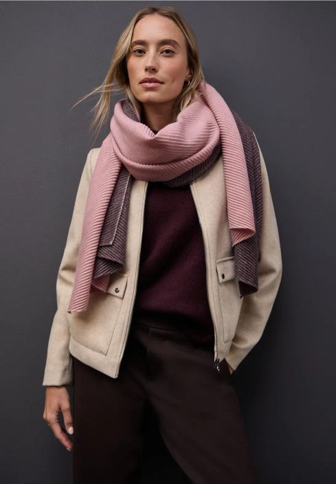 Street One Huivi Pliseerattu 572992 Jazz Berry Melange tuotekuva 1