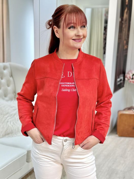 Street One Keinomokkajakku 212993 Salsa red Street One Keinomokkajakku 212993 Salsa red