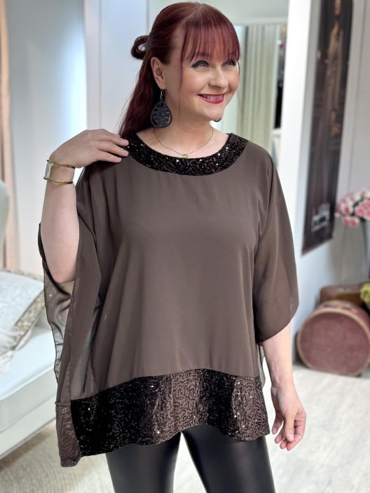 New Collection PonchoPusero Sifonki-Paljetti 83931 tuotekuva 2