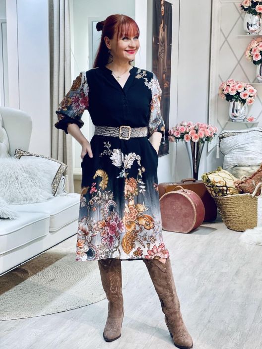 2B Mekko Valmas 1021423 Black Flower tuotekuva 7