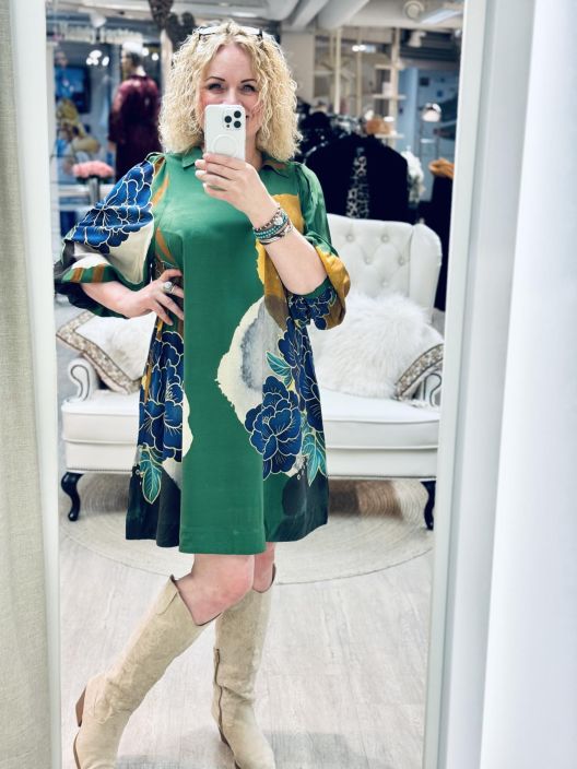 Gozzip Tunika/Mekko Camilla 256022 Green Print tuotekuva 2 Gozzip Tunika/Mekko Camilla 256022 Green Print tuotekuva 2