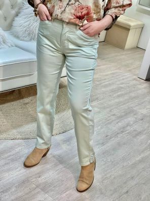 ANNA MONTANA Anna Montana Housut Angelika Slim Fit 1290 Milky Green