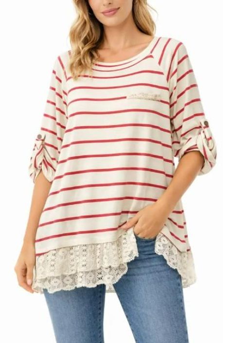 New Collection CollegeTunika Raita-Pitsi 3476 tuotekuva 7 New Collection CollegeTunika Raita-Pitsi 3476 tuotekuva 7