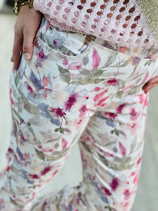 Anna Montana Housut Angelika Jump In Slim 5615 White-Rose tuotekuva 8