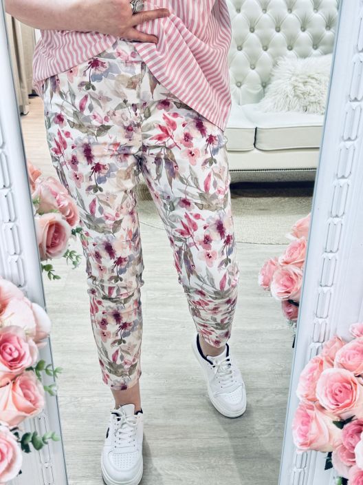 Anna Montana Housut Angelika Jump In Slim 5615 White-Rose tuotekuva 4