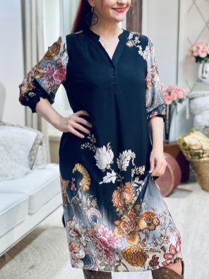 2-BIZ 2B Mekko Valmas 1021423 Black Flower