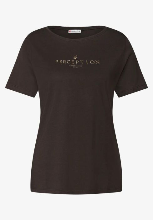 Street One T-Paita 323905 Deep Roast Brown tuotekuva 4