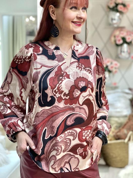 2B SatiiniPusero Runa 1021377 Rose Leaf tuotekuva 2