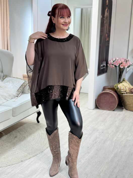 New Collection PonchoPusero Sifonki-Paljetti 83931 tuotekuva 3