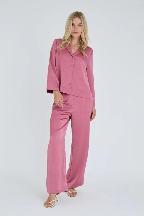 A-VIEW Satiinihousut Carole 8086 Old Rose tuotekuva 1