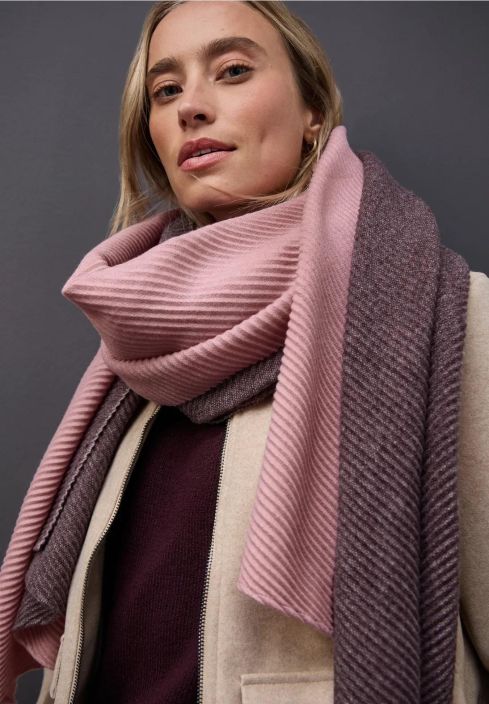 Street One Huivi Pliseerattu 572992 Jazz Berry Melange