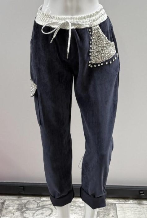 New Collection Joggerit Strassi-Paljetti 08934 tuotekuva 6