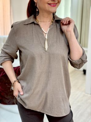 CECIL Cecil Pusero 346038 Cocoa Taupe Melange