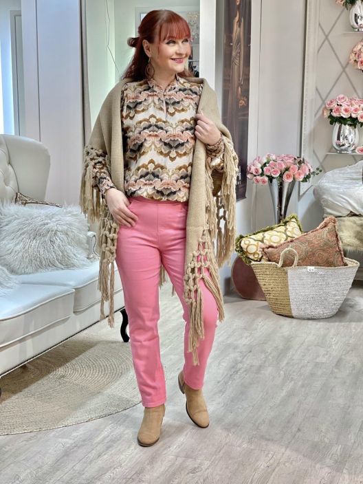 Anna Montana Housut Angelika Jump In Slim 1106 Rasberry tuotekuva 3