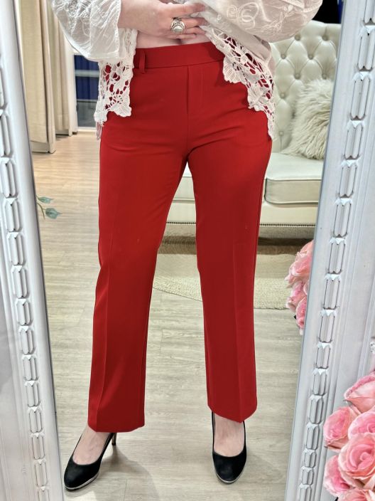 Anna Montana Housut Mila Wide Flexi 1065 Tomato tuotekuva 3