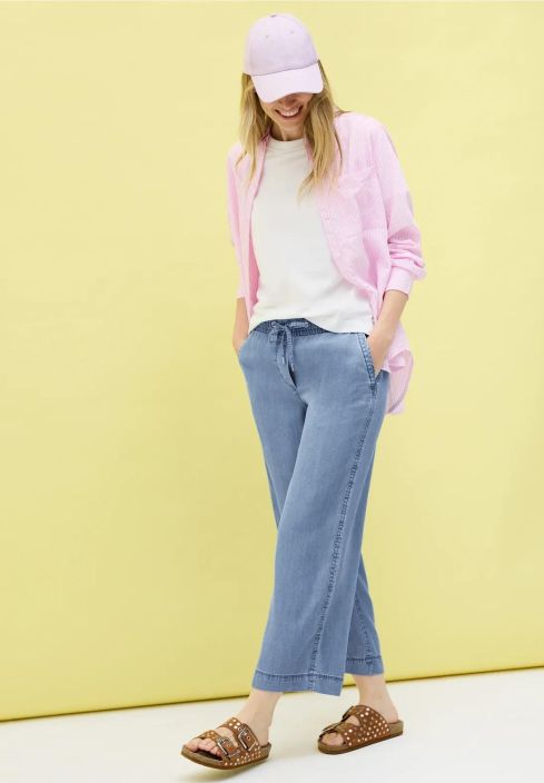 Cecil Housut Neele 379439 Light Blue Wash tuotekuva 2