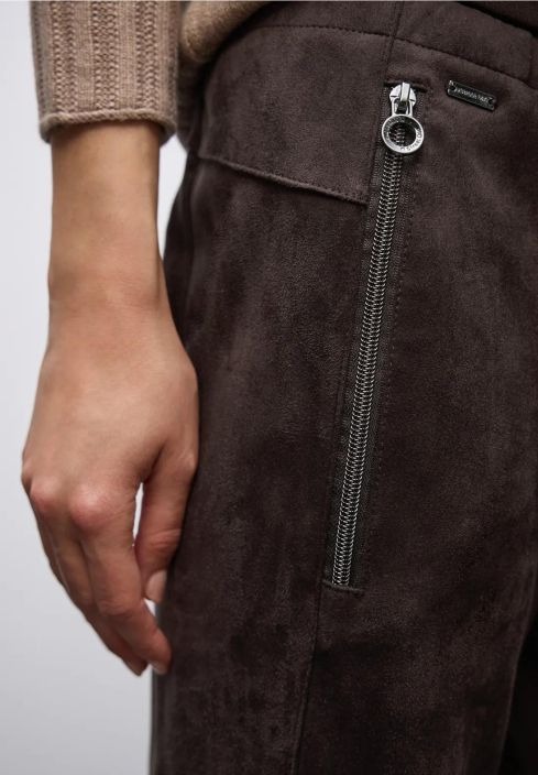 Street One KeinomokkaHousut Bonny Zip 379659 Deep Roast Brown tuotekuva 10