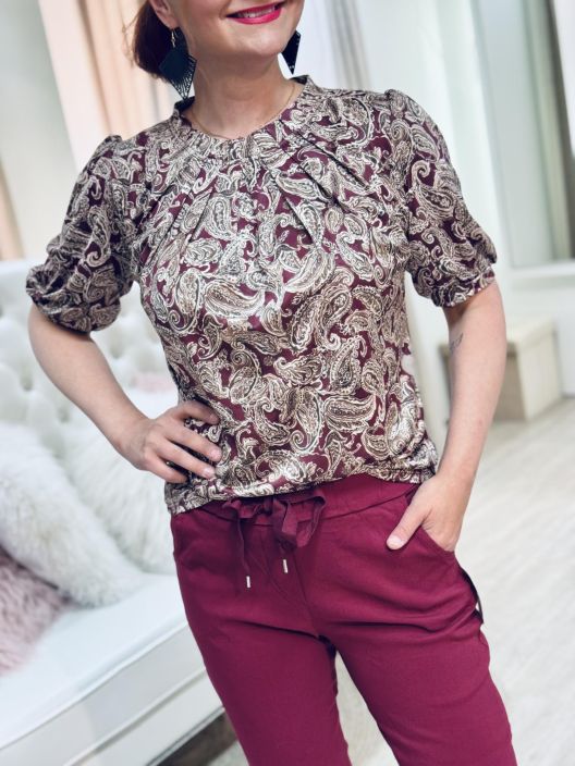 In Front Pusero Grazia 16877 Burgundy