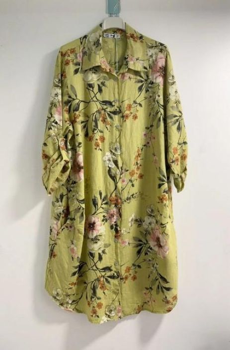 New Collection PellavaTunika/Mekko Kukka 123 tuotekuva 7