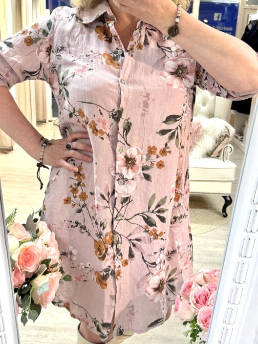 New Collection PellavaTunika/Mekko Kukka 123 tuotekuva 3