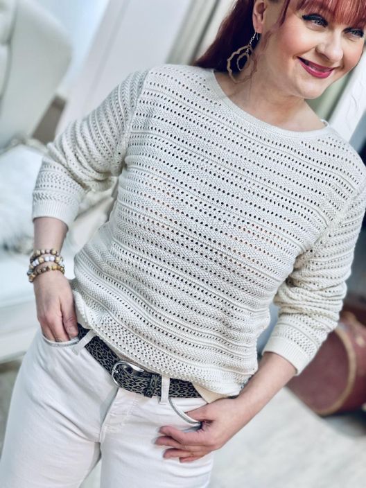 Street One PitsiNeulepusero 303820 Soft Beige tuotekuva 3