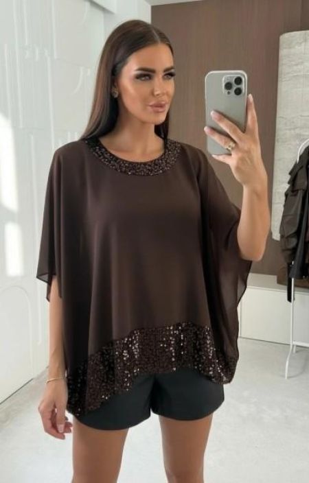 New Collection PonchoPusero Sifonki-Paljetti 83931 tuotekuva 6