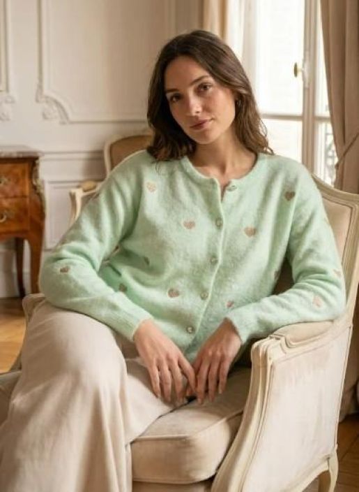 New Collection Neuletakki 7591 Kimallesydän tuotekuva 6 New Collection Neuletakki 7591 Kimallesydän tuotekuva 6