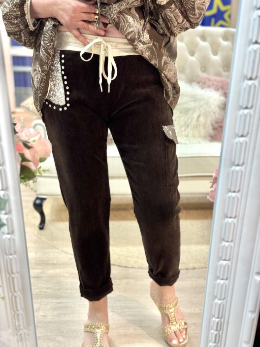 New Collection Joggerit Strassi-Paljetti 08934 tuotekuva 2