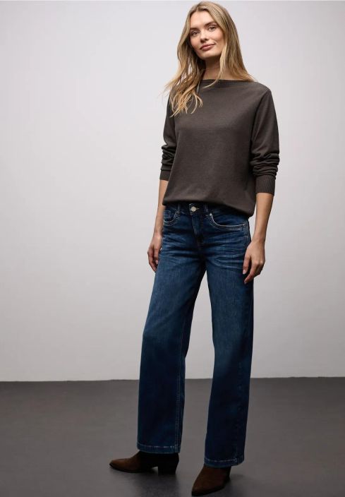 Street One NeulePusero 303700 Rustic Brown Melange tuotekuva 4