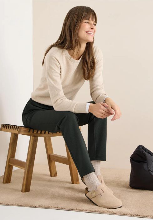 Cecil Housut Tracey 380387 Raw Khaki tuotekuva 2