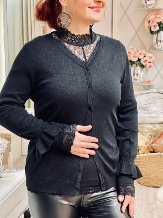 ZE-Ze LurexNeuletakki Bibi 500922 tuotekuva 1 ZE-Ze LurexNeuletakki Bibi 500922 tuotekuva 1