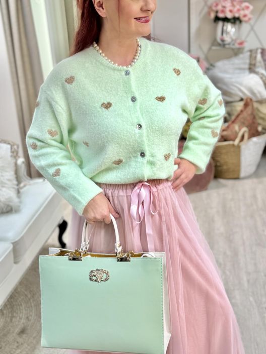 New Collection Neuletakki 7591 Kimallesydän tuotekuva 2 New Collection Neuletakki 7591 Kimallesydän tuotekuva 2