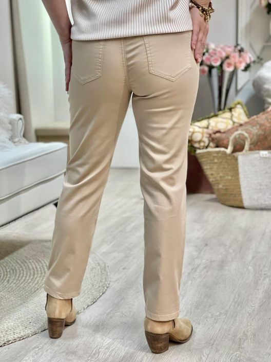 Anna Montana Housut Angelika Slim Fit 1290 Sand tuotekuva 1