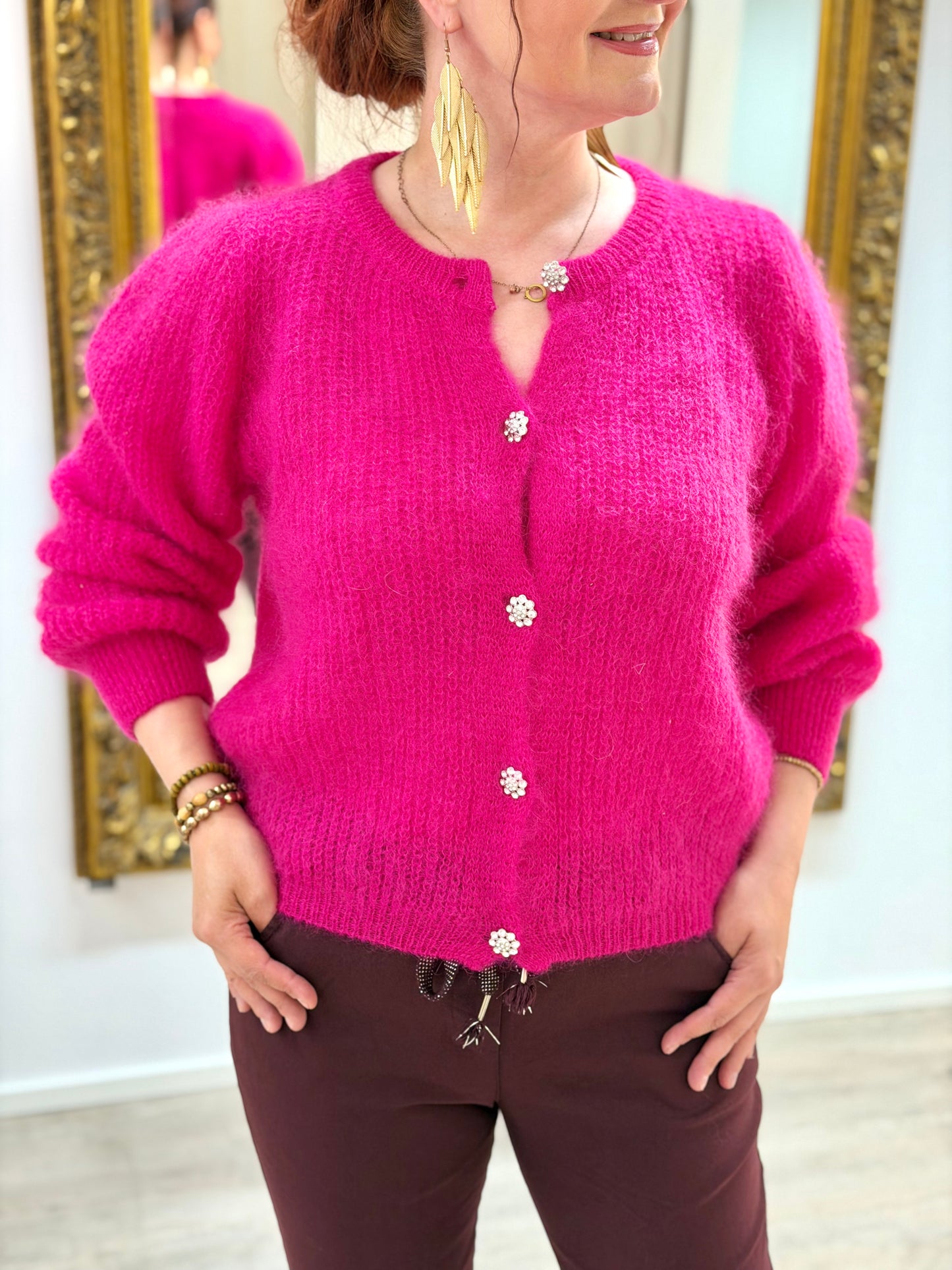 Mohair-neuletakki