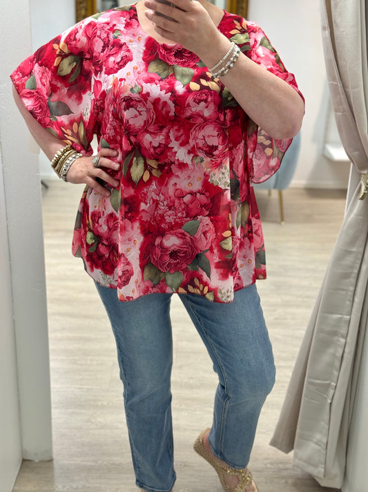 Kukkapusero Plussize