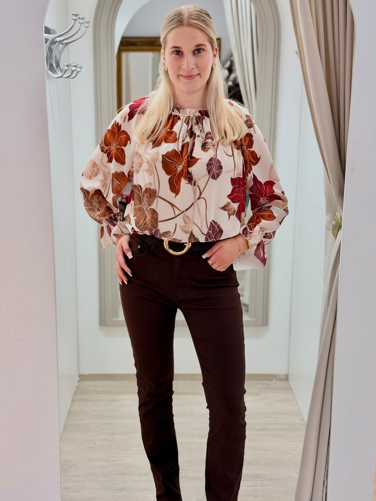 Kuviopusero sifonki